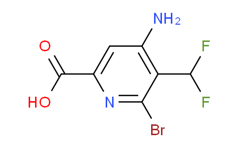 4-Amino-2-bromo-3-(difluoromethyl)pyridine-6-carboxylic acid
