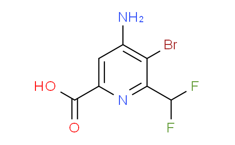 4-Amino-3-bromo-2-(difluoromethyl)pyridine-6-carboxylic acid