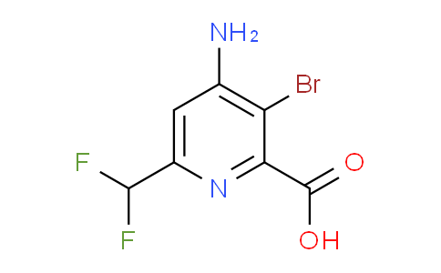 4-Amino-3-bromo-6-(difluoromethyl)pyridine-2-carboxylic acid