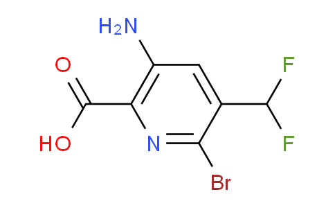 5-Amino-2-bromo-3-(difluoromethyl)pyridine-6-carboxylic acid
