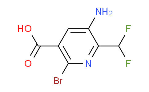 AM136088 | 1806813-79-5 | 3-Amino-6-bromo-2-(difluoromethyl)pyridine-5-carboxylic acid