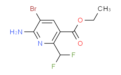 AM136114 | 1806885-37-9 | Ethyl 2-amino-3-bromo-6-(difluoromethyl)pyridine-5-carboxylate
