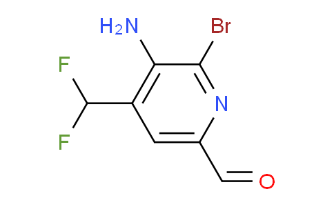 3-Amino-2-bromo-4-(difluoromethyl)pyridine-6-carboxaldehyde