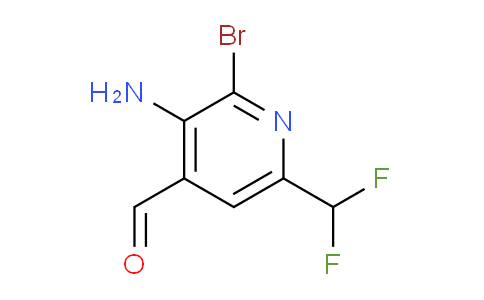 3-Amino-2-bromo-6-(difluoromethyl)pyridine-4-carboxaldehyde