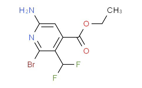 Ethyl 6-amino-2-bromo-3-(difluoromethyl)pyridine-4-carboxylate