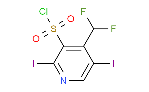 4-(Difluoromethyl)-2,5-diiodopyridine-3-sulfonyl chloride