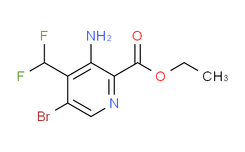 Ethyl 3-amino-5-bromo-4-(difluoromethyl)pyridine-2-carboxylate