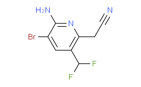 2-Amino-3-bromo-5-(difluoromethyl)pyridine-6-acetonitrile