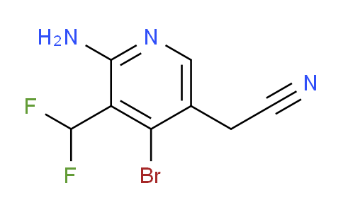 2-Amino-4-bromo-3-(difluoromethyl)pyridine-5-acetonitrile