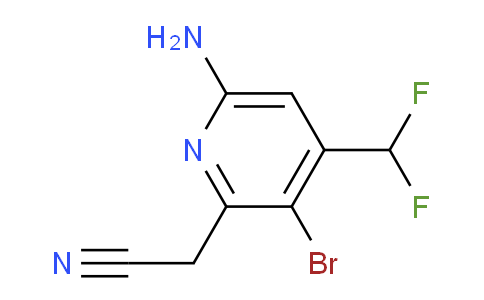 AM136184 | 1806887-56-8 | 6-Amino-3-bromo-4-(difluoromethyl)pyridine-2-acetonitrile