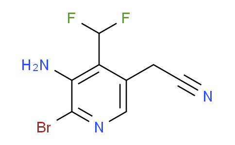 3-Amino-2-bromo-4-(difluoromethyl)pyridine-5-acetonitrile