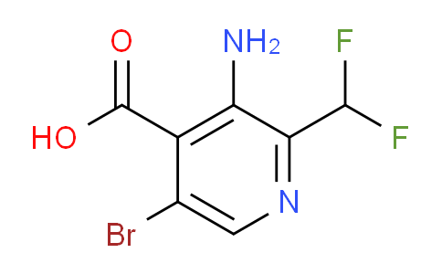 3-Amino-5-bromo-2-(difluoromethyl)pyridine-4-carboxylic acid