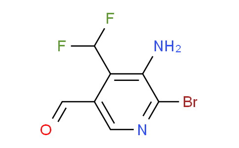 3-Amino-2-bromo-4-(difluoromethyl)pyridine-5-carboxaldehyde