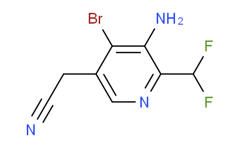 3-Amino-4-bromo-2-(difluoromethyl)pyridine-5-acetonitrile