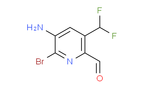 3-Amino-2-bromo-5-(difluoromethyl)pyridine-6-carboxaldehyde