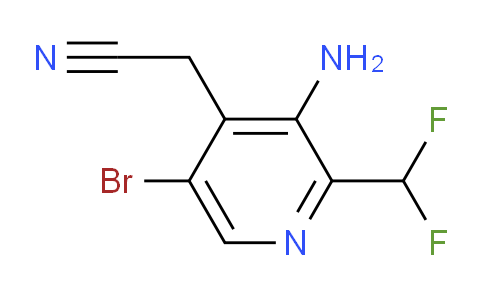 AM136202 | 1806887-69-3 | 3-Amino-5-bromo-2-(difluoromethyl)pyridine-4-acetonitrile