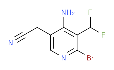 AM136208 | 1805207-47-9 | 4-Amino-2-bromo-3-(difluoromethyl)pyridine-5-acetonitrile