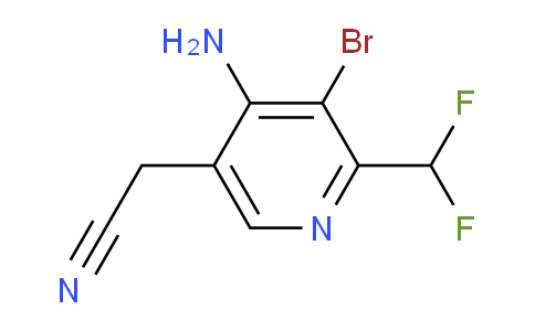 AM136214 | 1805207-49-1 | 4-Amino-3-bromo-2-(difluoromethyl)pyridine-5-acetonitrile