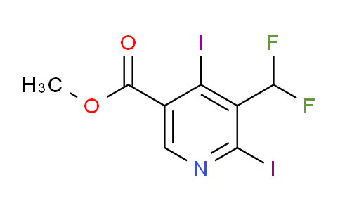 AM136223 | 1804710-23-3 | Methyl 3-(difluoromethyl)-2,4-diiodopyridine-5-carboxylate