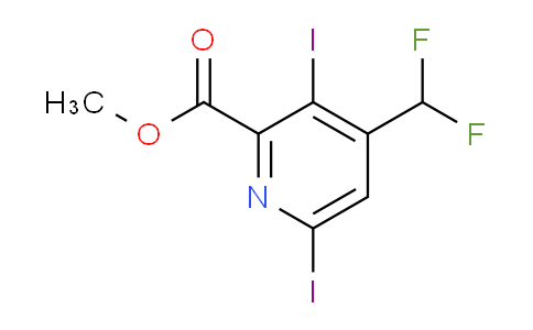 AM136229 | 1806898-88-3 | Methyl 4-(difluoromethyl)-3,6-diiodopyridine-2-carboxylate