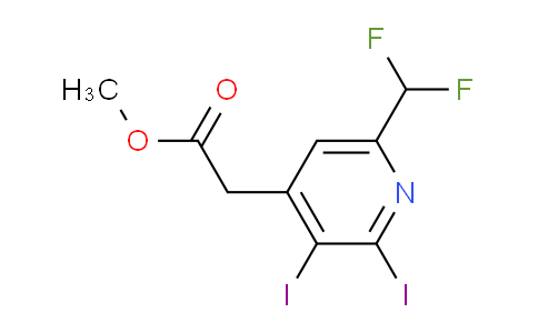 AM136235 | 1806823-24-4 | Methyl 6-(difluoromethyl)-2,3-diiodopyridine-4-acetate