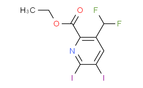 AM136236 | 1806825-97-7 | Ethyl 5-(difluoromethyl)-2,3-diiodopyridine-6-carboxylate