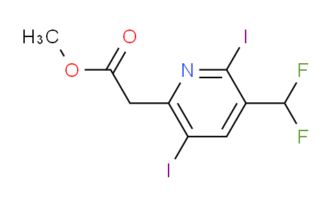 AM136238 | 1806806-06-3 | Methyl 3-(difluoromethyl)-2,5-diiodopyridine-6-acetate