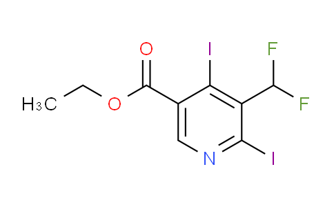 AM136239 | 1806822-70-7 | Ethyl 3-(difluoromethyl)-2,4-diiodopyridine-5-carboxylate