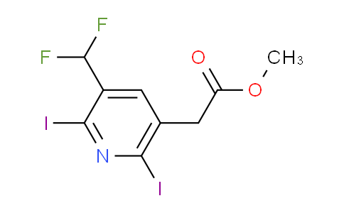 AM136243 | 1806826-24-3 | Methyl 3-(difluoromethyl)-2,6-diiodopyridine-5-acetate
