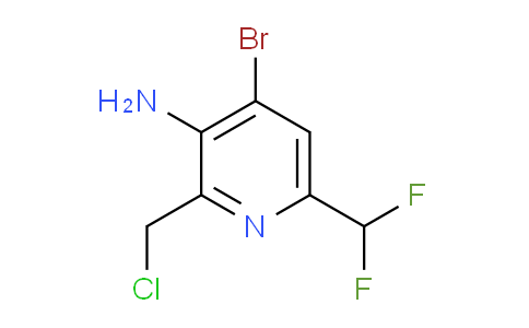 3-Amino-4-bromo-2-(chloromethyl)-6-(difluoromethyl)pyridine