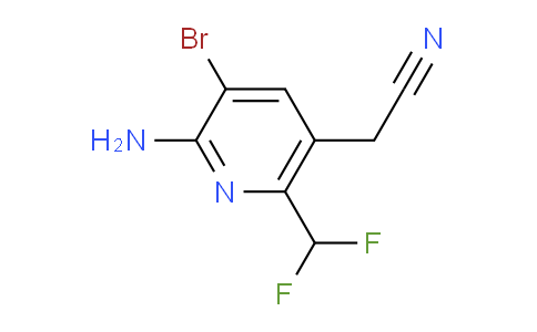 AM136261 | 1806806-58-5 | 2-Amino-3-bromo-6-(difluoromethyl)pyridine-5-acetonitrile