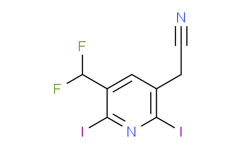 AM136288 | 1806822-59-2 | 3-(Difluoromethyl)-2,6-diiodopyridine-5-acetonitrile