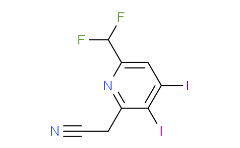AM136291 | 1805254-15-2 | 6-(Difluoromethyl)-3,4-diiodopyridine-2-acetonitrile