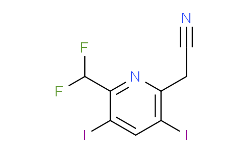 AM136293 | 1805322-69-3 | 2-(Difluoromethyl)-3,5-diiodopyridine-6-acetonitrile