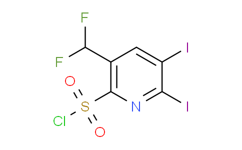 5-(Difluoromethyl)-2,3-diiodopyridine-6-sulfonyl chloride