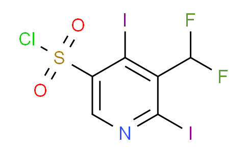 3-(Difluoromethyl)-2,4-diiodopyridine-5-sulfonyl chloride