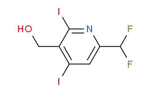 6-(Difluoromethyl)-2,4-diiodopyridine-3-methanol