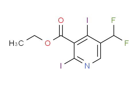 AM136333 | 1805292-70-9 | Ethyl 5-(difluoromethyl)-2,4-diiodopyridine-3-carboxylate