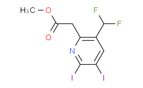 AM136335 | 1805157-81-6 | Methyl 5-(difluoromethyl)-2,3-diiodopyridine-6-acetate