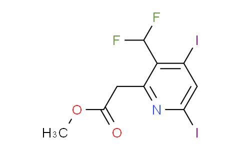 AM136341 | 1804710-51-7 | Methyl 3-(difluoromethyl)-4,6-diiodopyridine-2-acetate