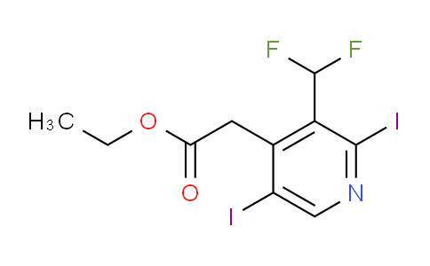 AM136364 | 1805323-22-1 | Ethyl 3-(difluoromethyl)-2,5-diiodopyridine-4-acetate