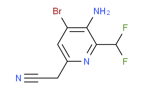 AM136373 | 1805334-74-0 | 3-Amino-4-bromo-2-(difluoromethyl)pyridine-6-acetonitrile