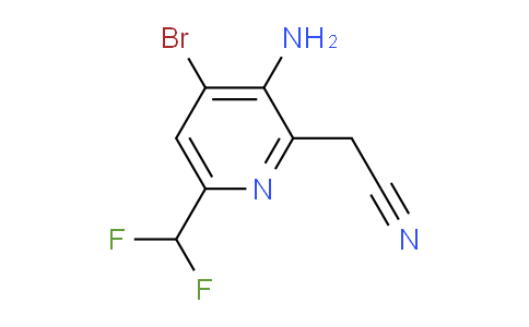 3-Amino-4-bromo-6-(difluoromethyl)pyridine-2-acetonitrile