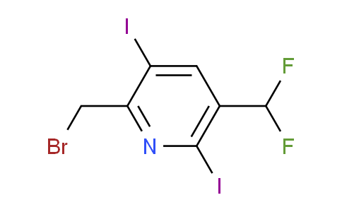 AM136376 | 1804691-48-2 | 2-(Bromomethyl)-5-(difluoromethyl)-3,6-diiodopyridine