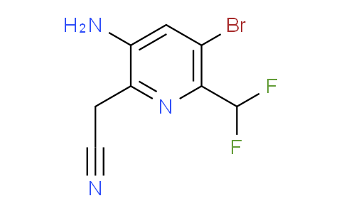 3-Amino-5-bromo-6-(difluoromethyl)pyridine-2-acetonitrile