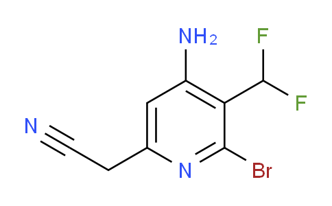 4-Amino-2-bromo-3-(difluoromethyl)pyridine-6-acetonitrile