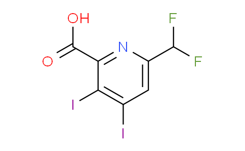 AM136391 | 1806798-91-3 | 6-(Difluoromethyl)-3,4-diiodopyridine-2-carboxylic acid