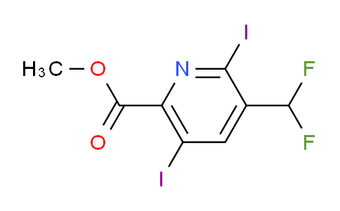 AM136405 | 1803705-36-3 | Methyl 3-(difluoromethyl)-2,5-diiodopyridine-6-carboxylate