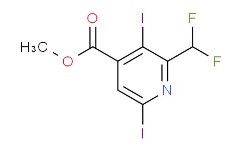 AM136408 | 1804710-30-2 | Methyl 2-(difluoromethyl)-3,6-diiodopyridine-4-carboxylate