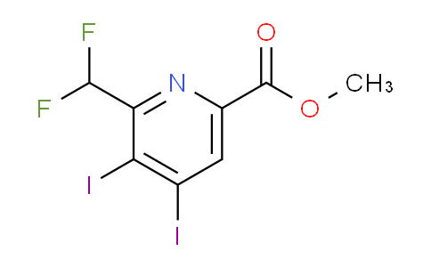 AM136412 | 1805292-39-0 | Methyl 2-(difluoromethyl)-3,4-diiodopyridine-6-carboxylate